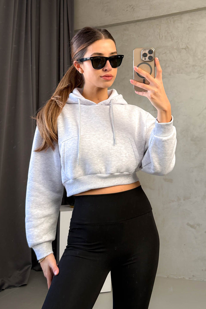 MPL Woman Hooded 3 String Crop Sweatshirt 21653 - Colorado Springs
