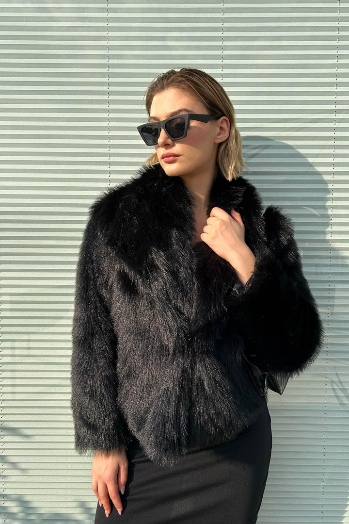 MPL Women's Short Fur Coat 5186 - Tezoyuca