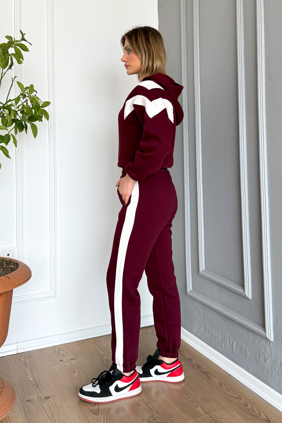 MPL Woman Hooded 3 Yarn Tracksuit with Garnish 2034 - Egypt Lake-Leto