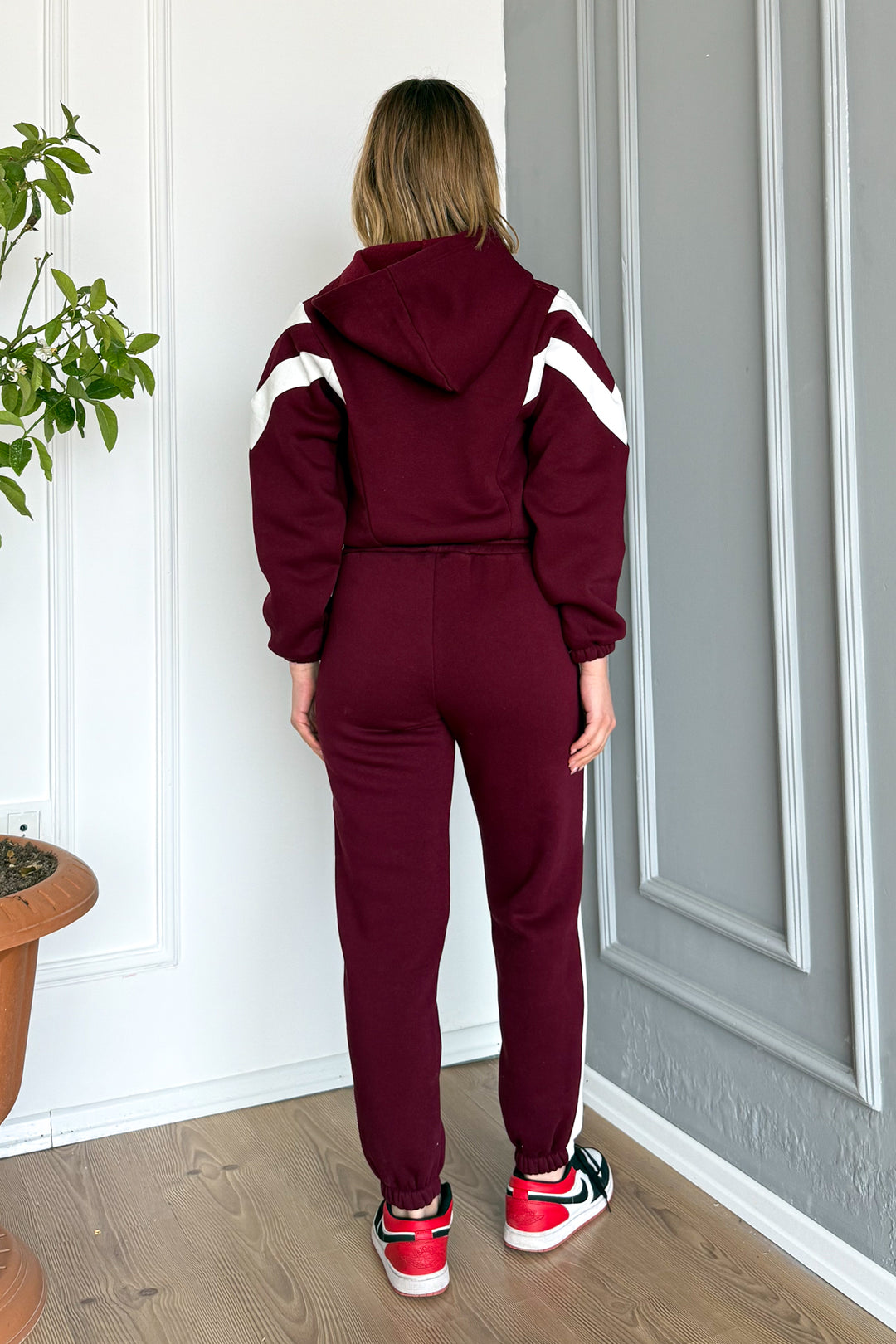 MPL Woman Hooded 3 Yarn Tracksuit with Garnish 2034 - Egypt Lake-Leto