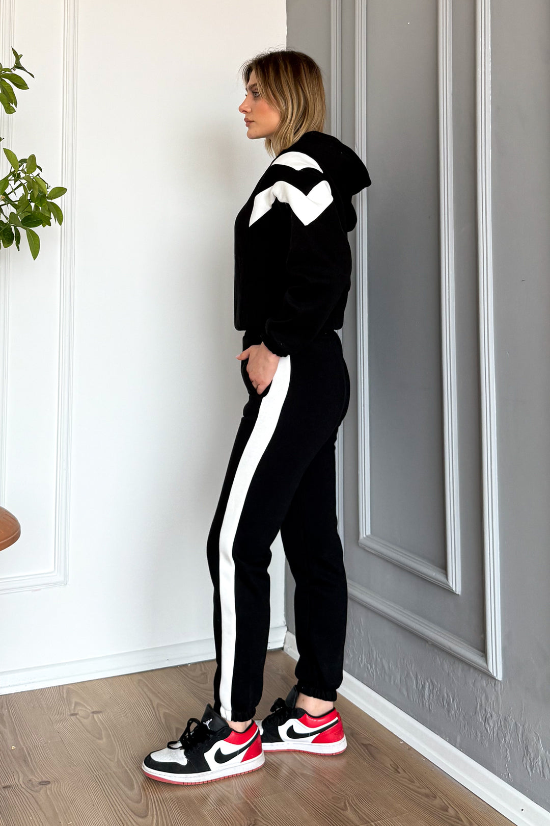 MPL Woman Hooded 3 Yarn Tracksuit with Garnish 2034 - Luxembourg