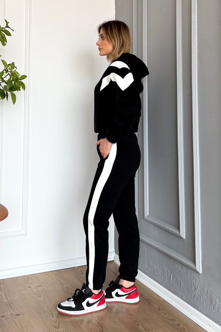 MPL Woman Hooded 3 Yarn Tracksuit with Garnish 2034 - Luxembourg