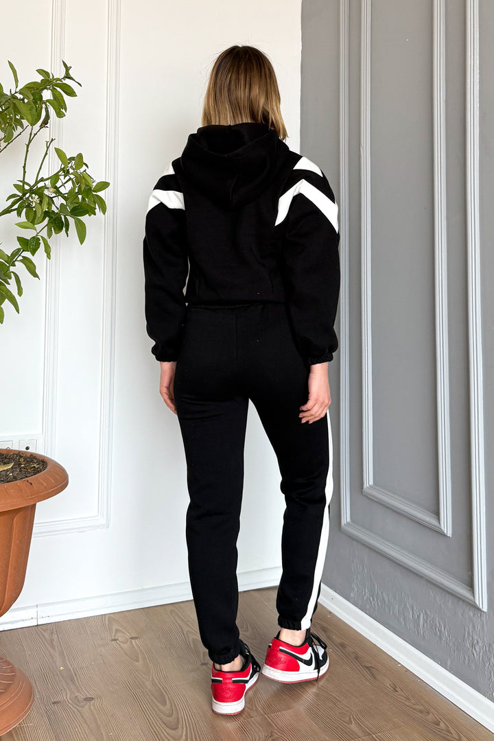 MPL Woman Hooded 3 Yarn Tracksuit with Garnish 2034 - Luxembourg