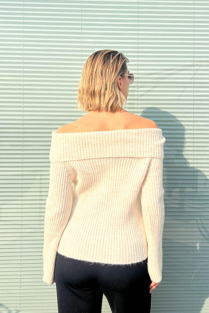 MPL Woman's Cardigan with Draped Collar and Metal Buttons 6222024 - Coachella