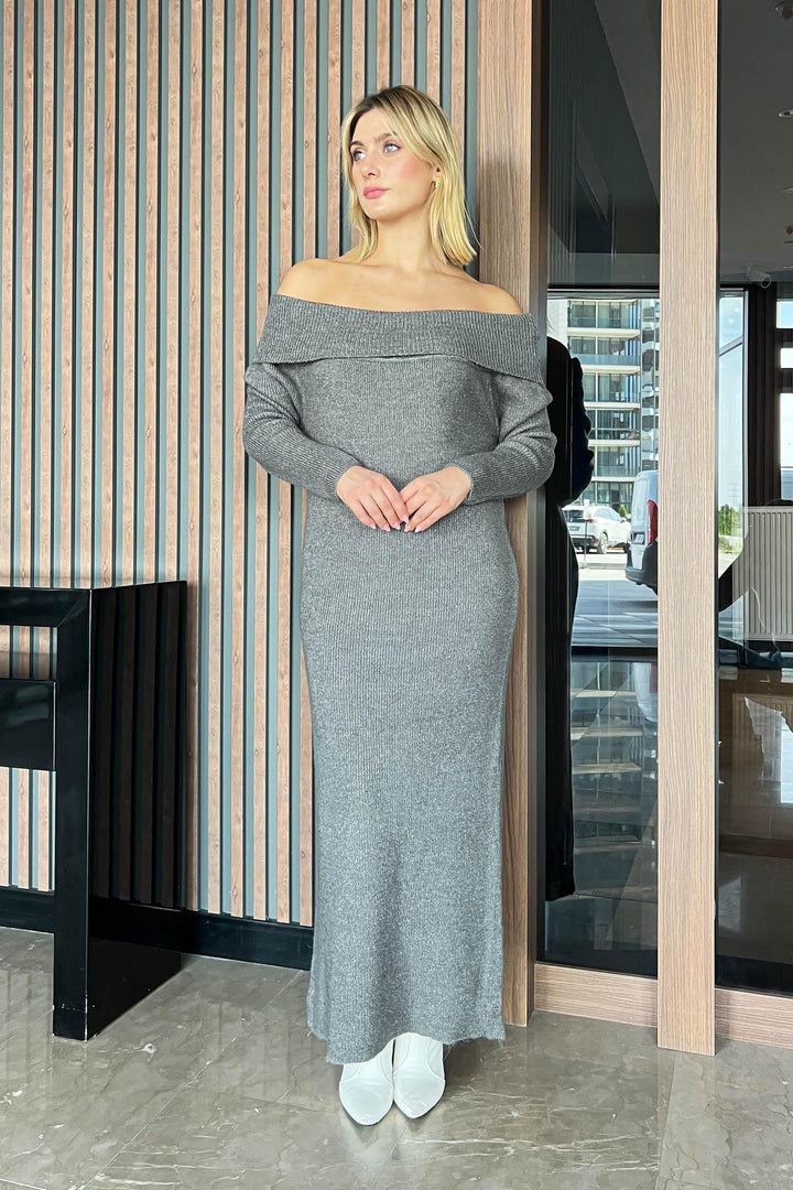 MPL Woman Madonna Collar Long Sweater Dress 6224177 - Poza Rica de Hidalgo