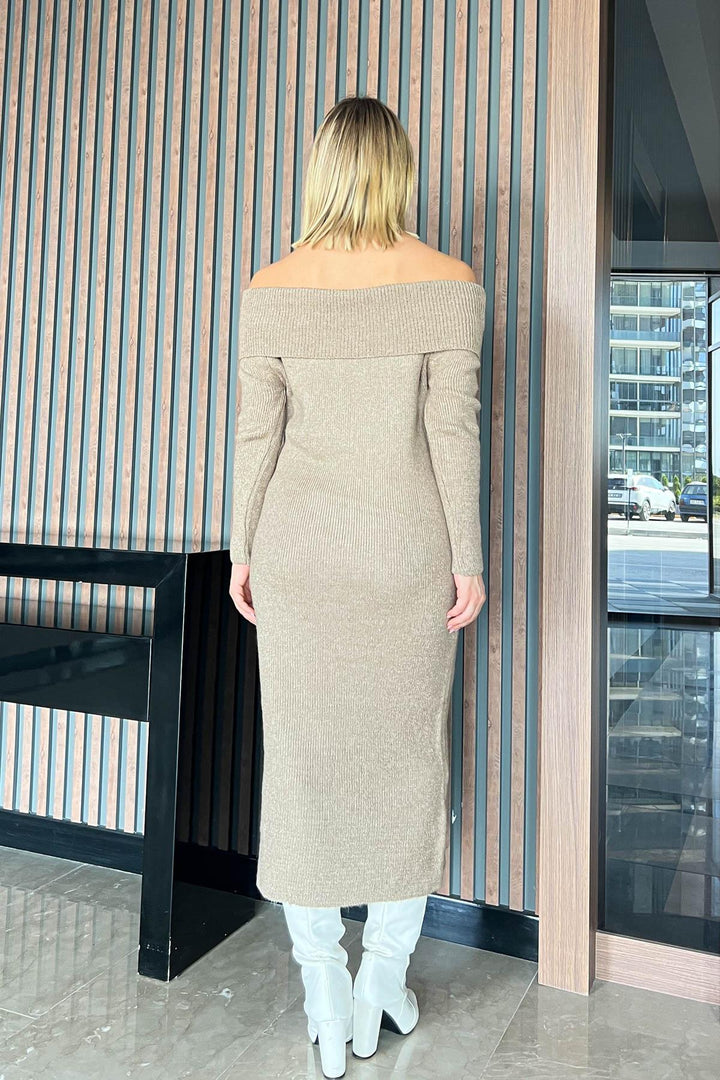 MPL Woman Madonna Collar Long Sweater Dress 6224177 - Sutton in Ashfield