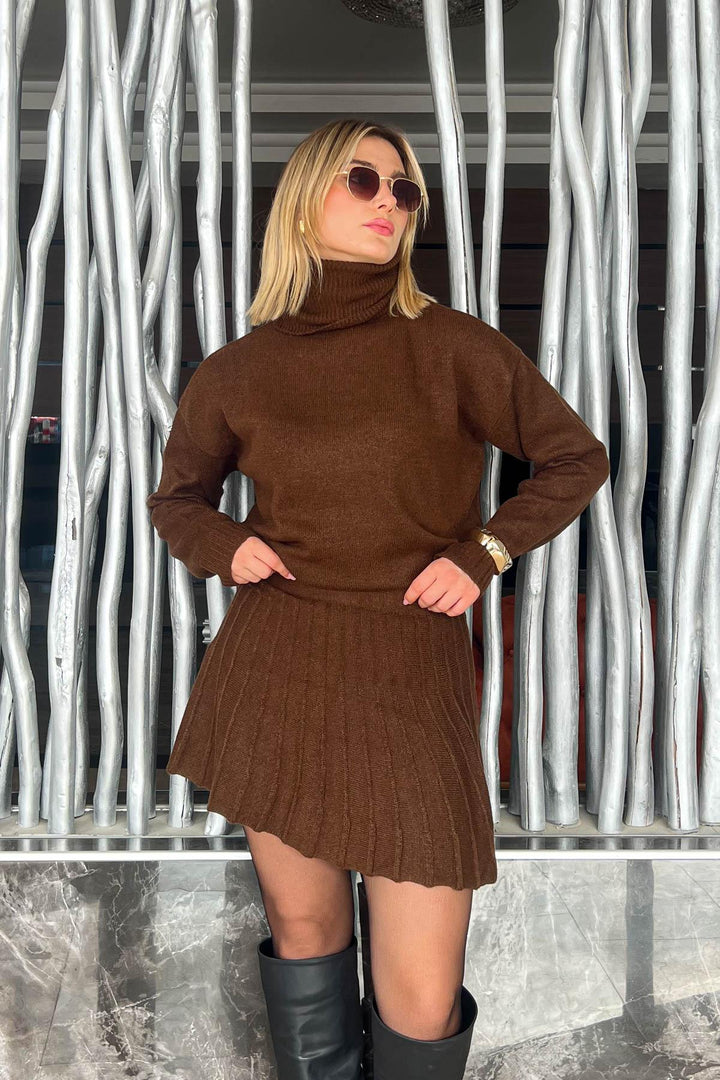 MPL Woman Fisherman Sweater-Skirt Two-Piece Knit Set 98317 - Brandenburg
