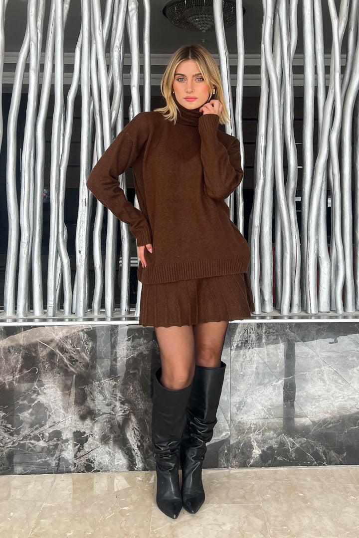 MPL Woman Fisherman Sweater-Skirt Two-Piece Knit Set 98317 - Brandenburg