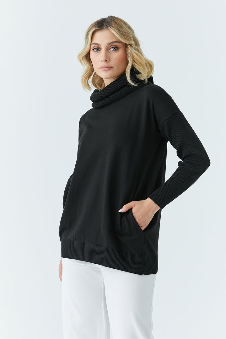 MPL Woman's Loose Fit Sweater with Scoop Neck 5440 - Dovzhansk