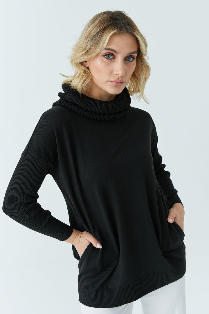 MPL Woman's Loose Fit Sweater with Scoop Neck 5440 - Dovzhansk