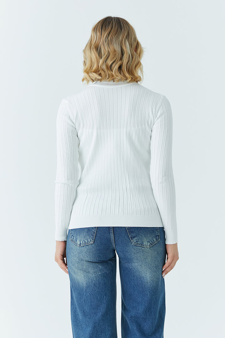MPL Woman's Cable Knit Fisherman Sweater 5255 - Campobasso