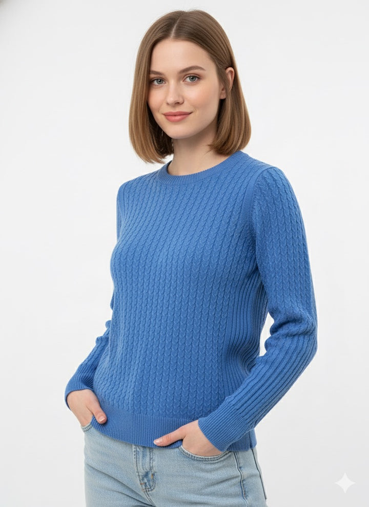 MPL Kadın Saç Örgü Kazak 5608 - Ealing