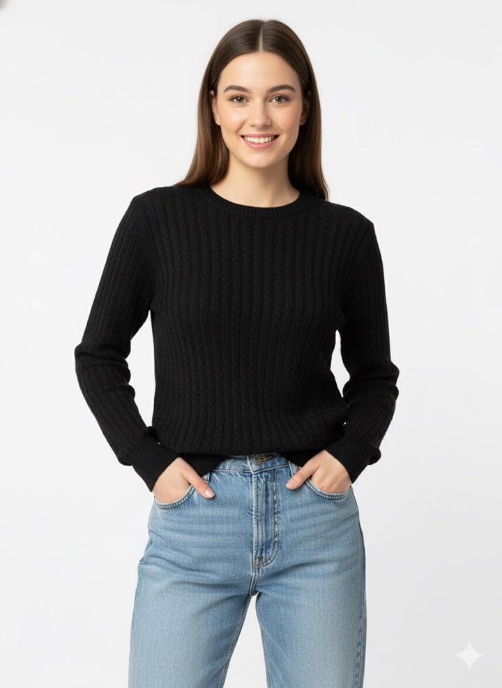 MPL Woman Hair Braided Sweater 5608 - Silves