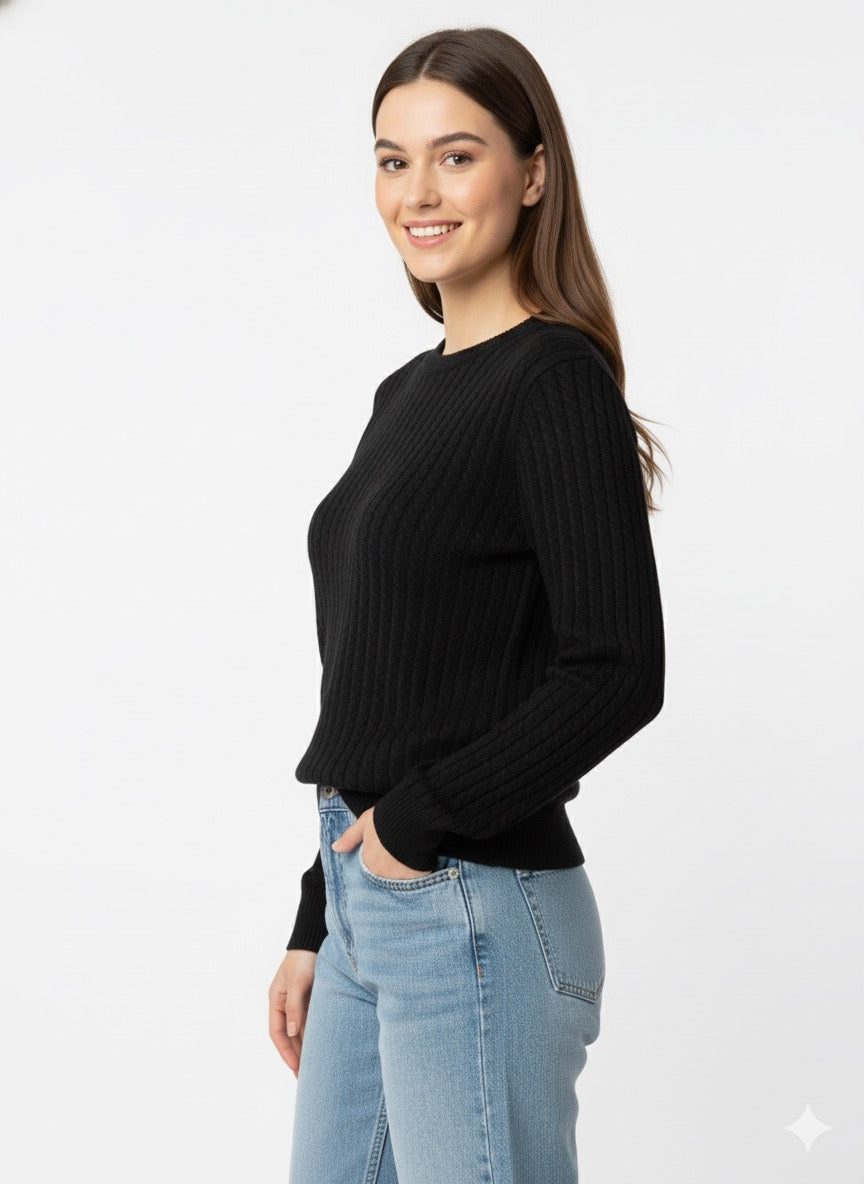 MPL Woman Hair Braided Sweater 5608 - Silves