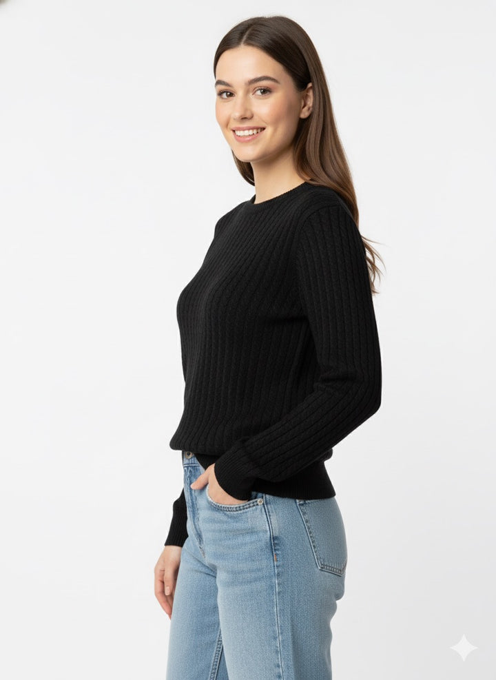 MPL Woman Hair Braided Sweater 5608 - Silves
