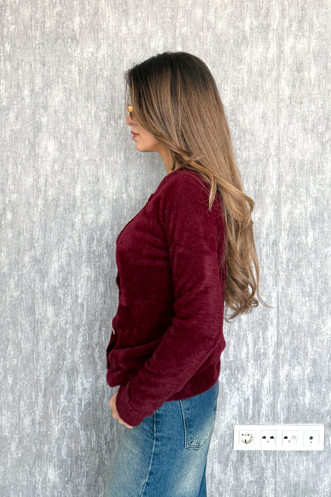 MPL Woman Beard Metal Button Cardigan 5564 - Revere