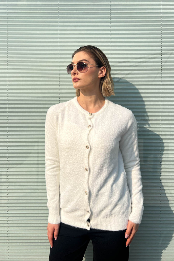 MPL Woman Beard Metal Button Cardigan 5564 - Véroia