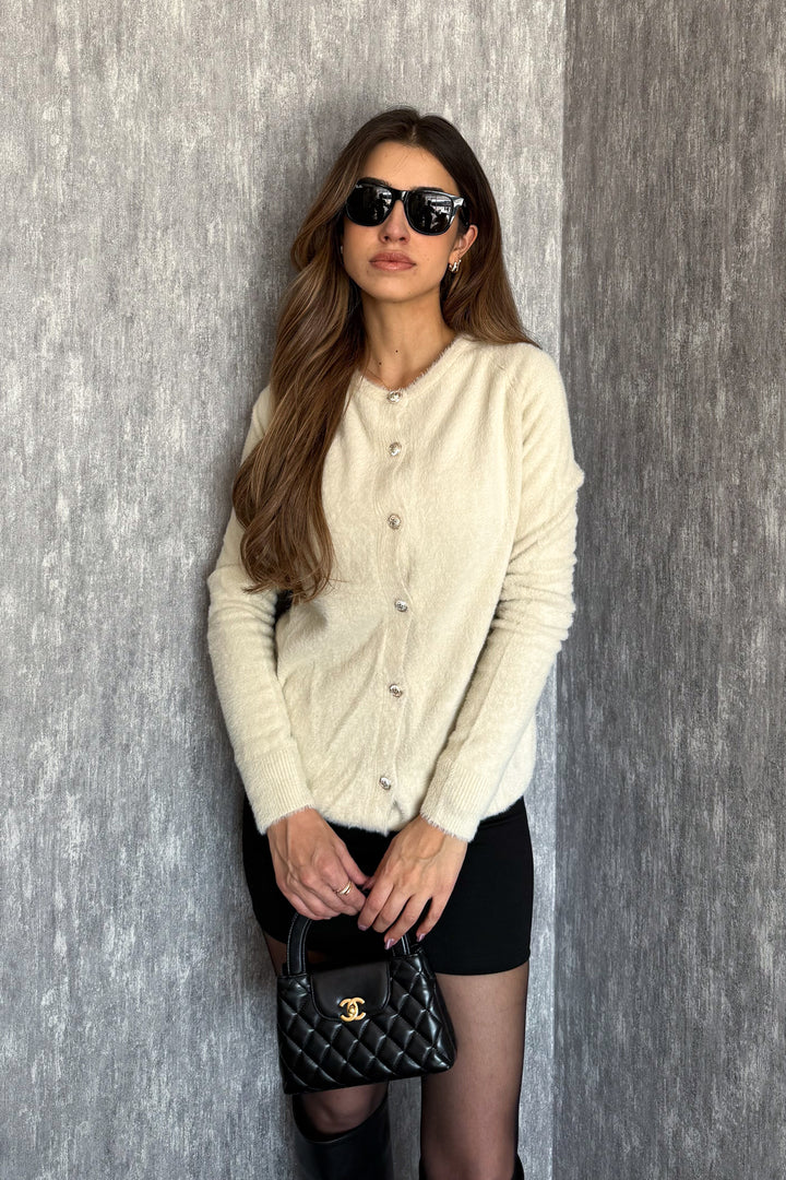 MPL Woman Beard Metal Button Cardigan 5564 - West Sacramento
