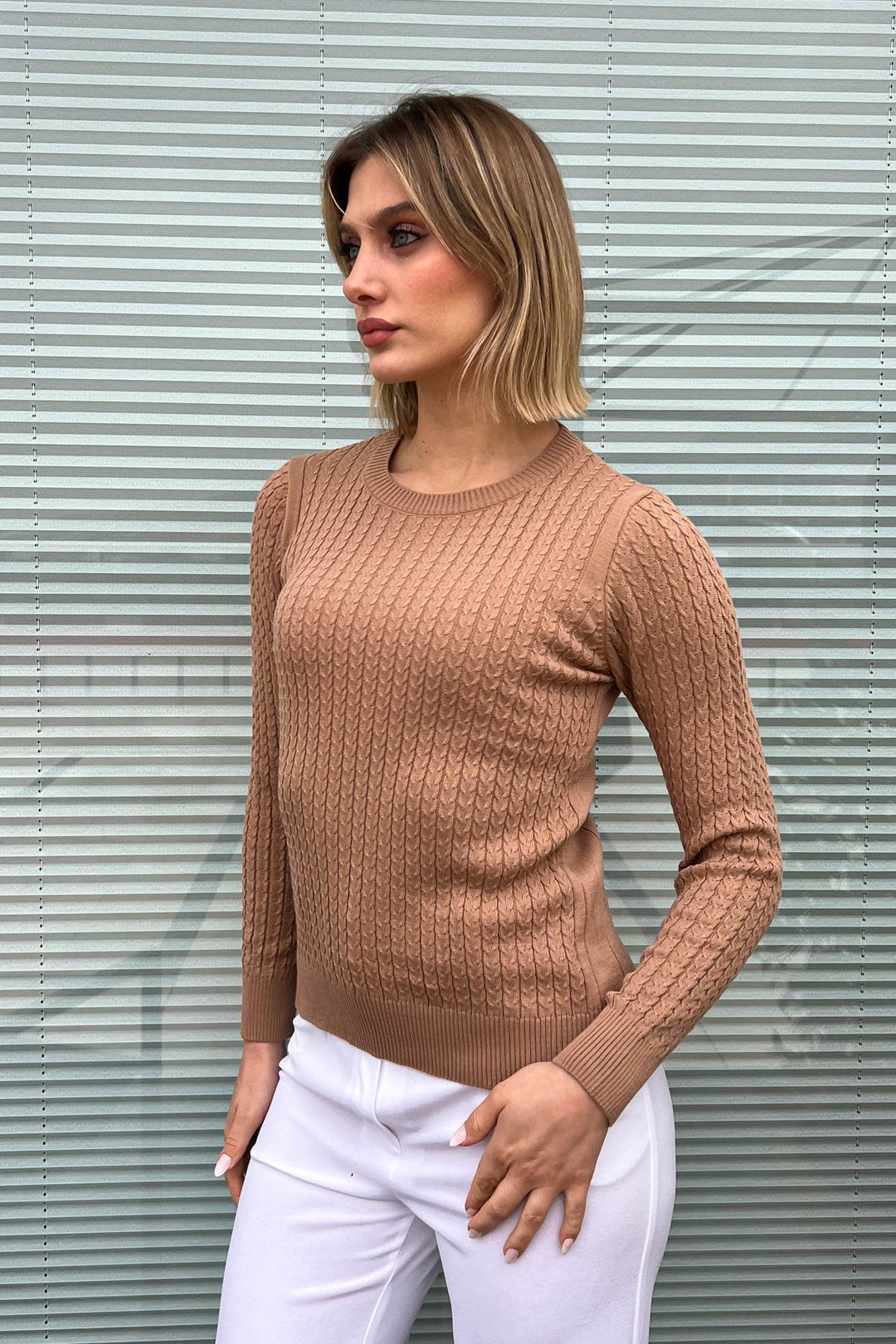 MPL Woman Hair Braided Sweater 5608 - Kaarst