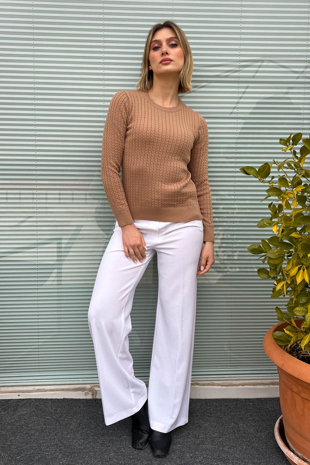 MPL Woman Hair Braided Sweater 5608 - Kaarst