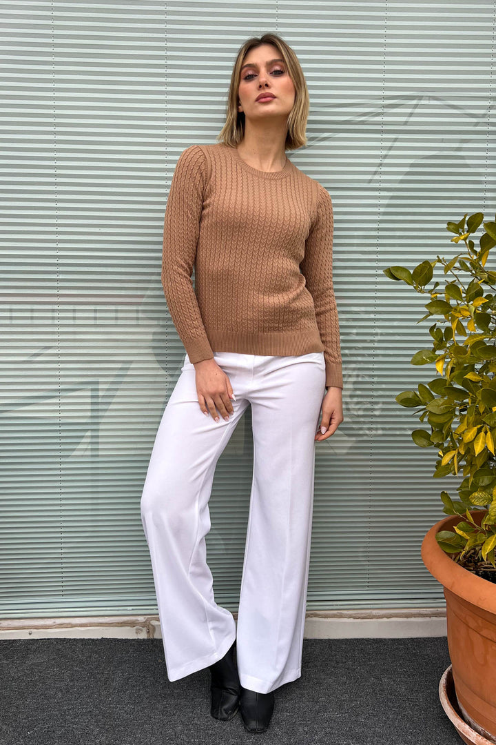 MPL Woman Hair Braided Sweater 5608 - Kaarst