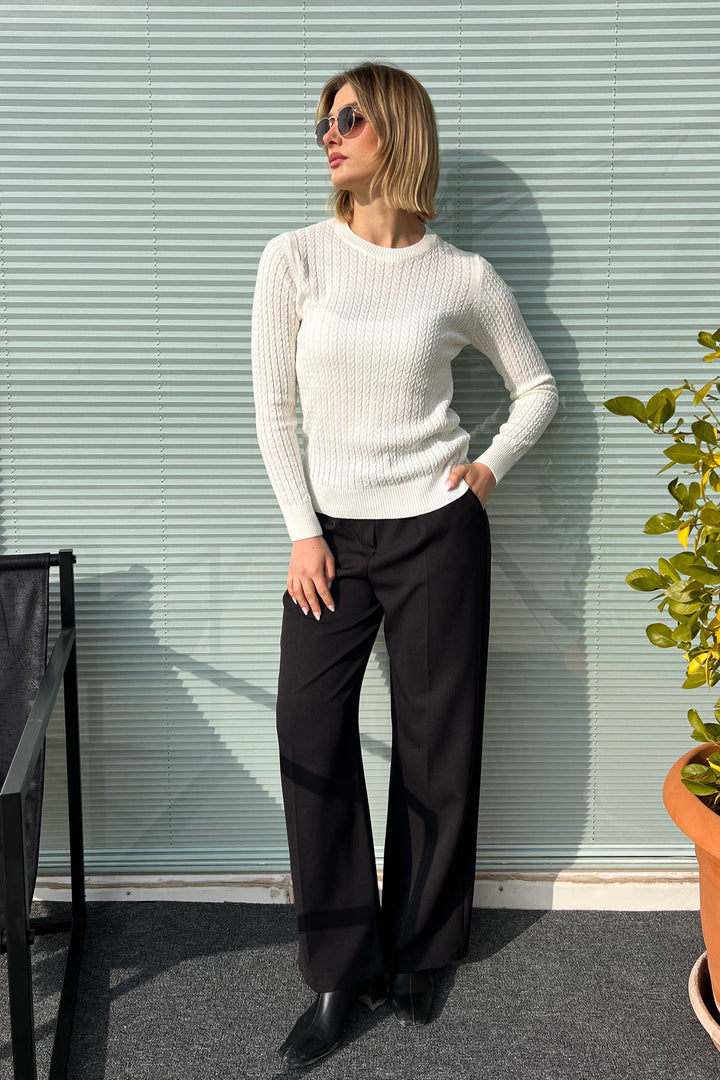 MPL Woman Hair Braided Sweater 5608 - León de los Aldama