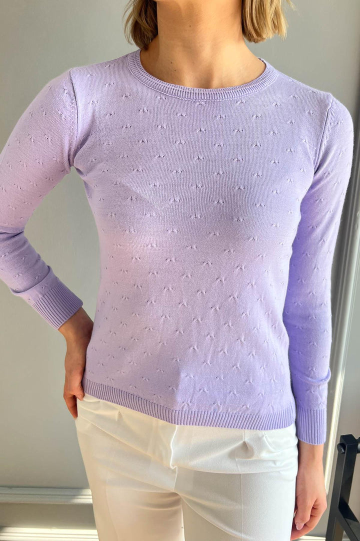 MPL Women's Bow Patterned Sweater 14662 - Weert