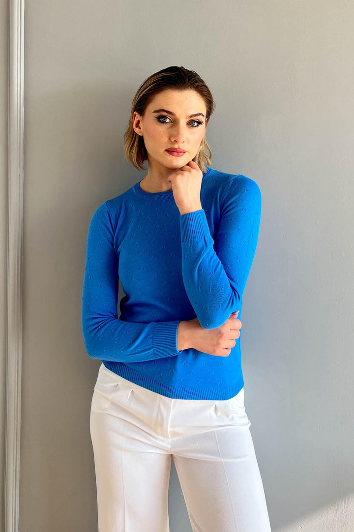 MPL Women's Bow Patterned Sweater 14662 - Panevėžys