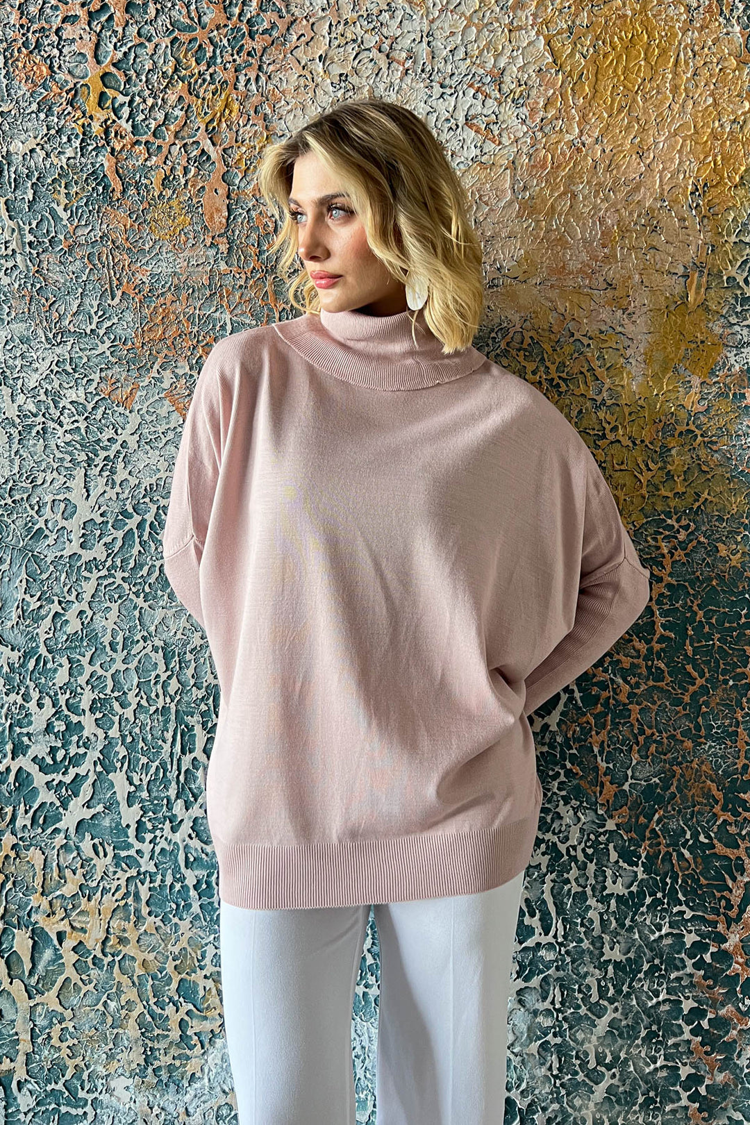 MPL Woman Fisherman Long Loose Sweater 4431 - Temple City