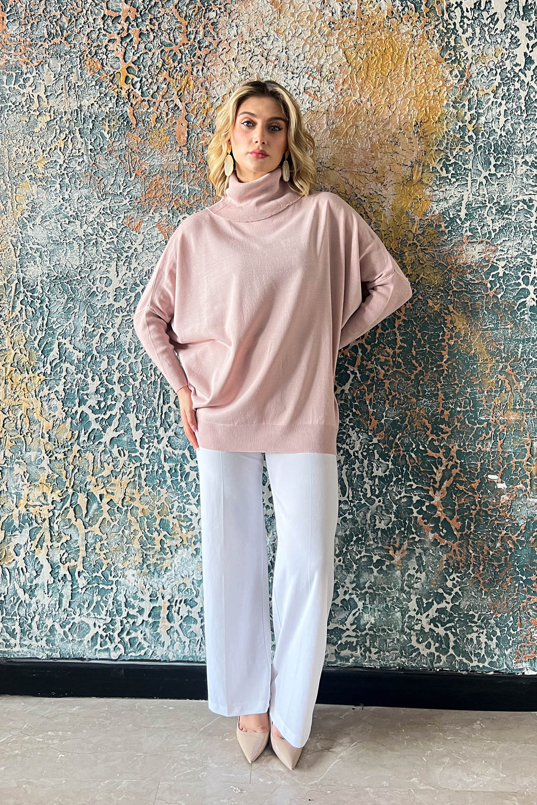 MPL Woman Fisherman Long Loose Sweater 4431 - Temple City