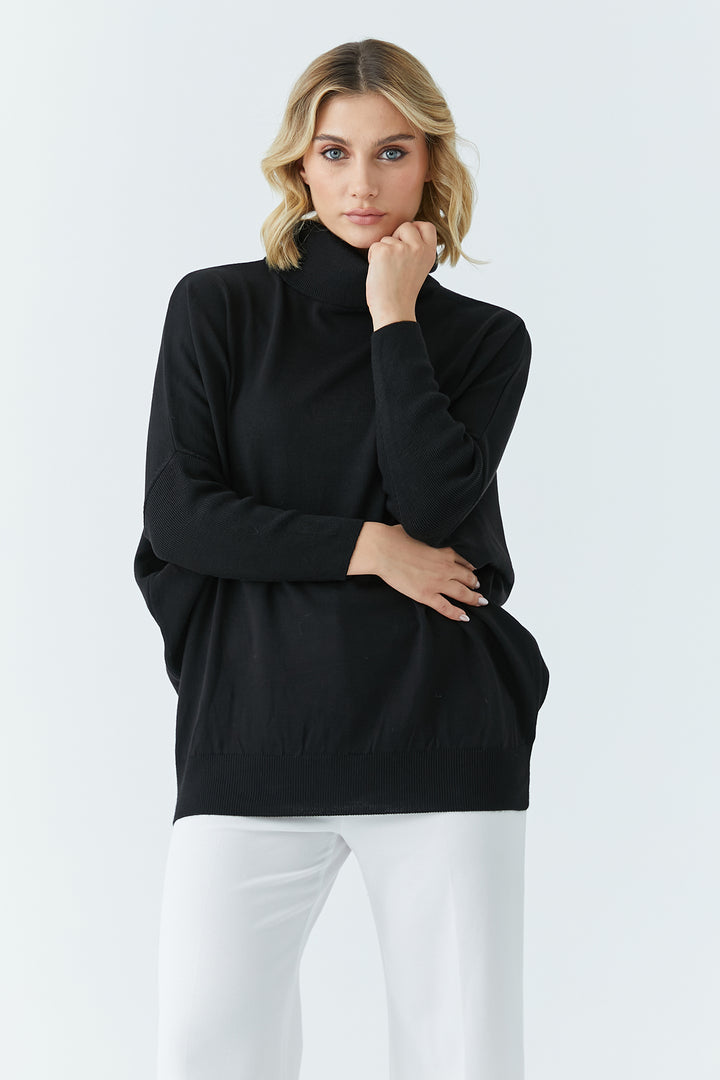 MPL Woman Fisherman Long Loose Sweater 4431 - Sykiés