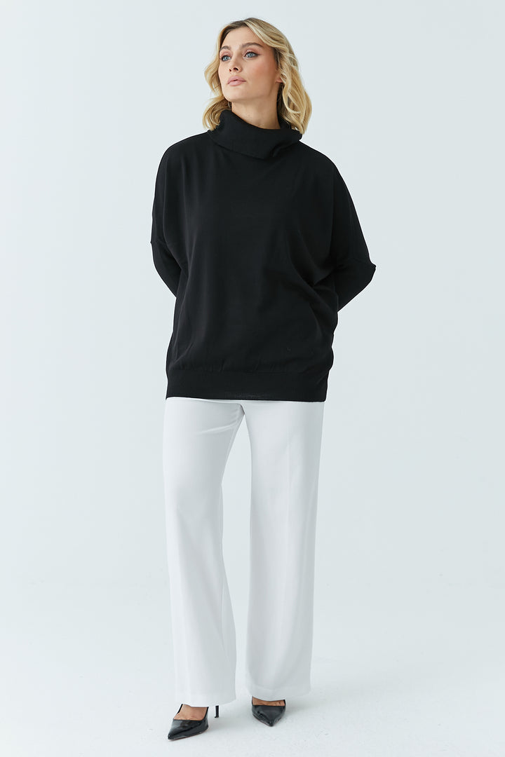 MPL Woman Fisherman Long Loose Sweater 4431 - Sykiés