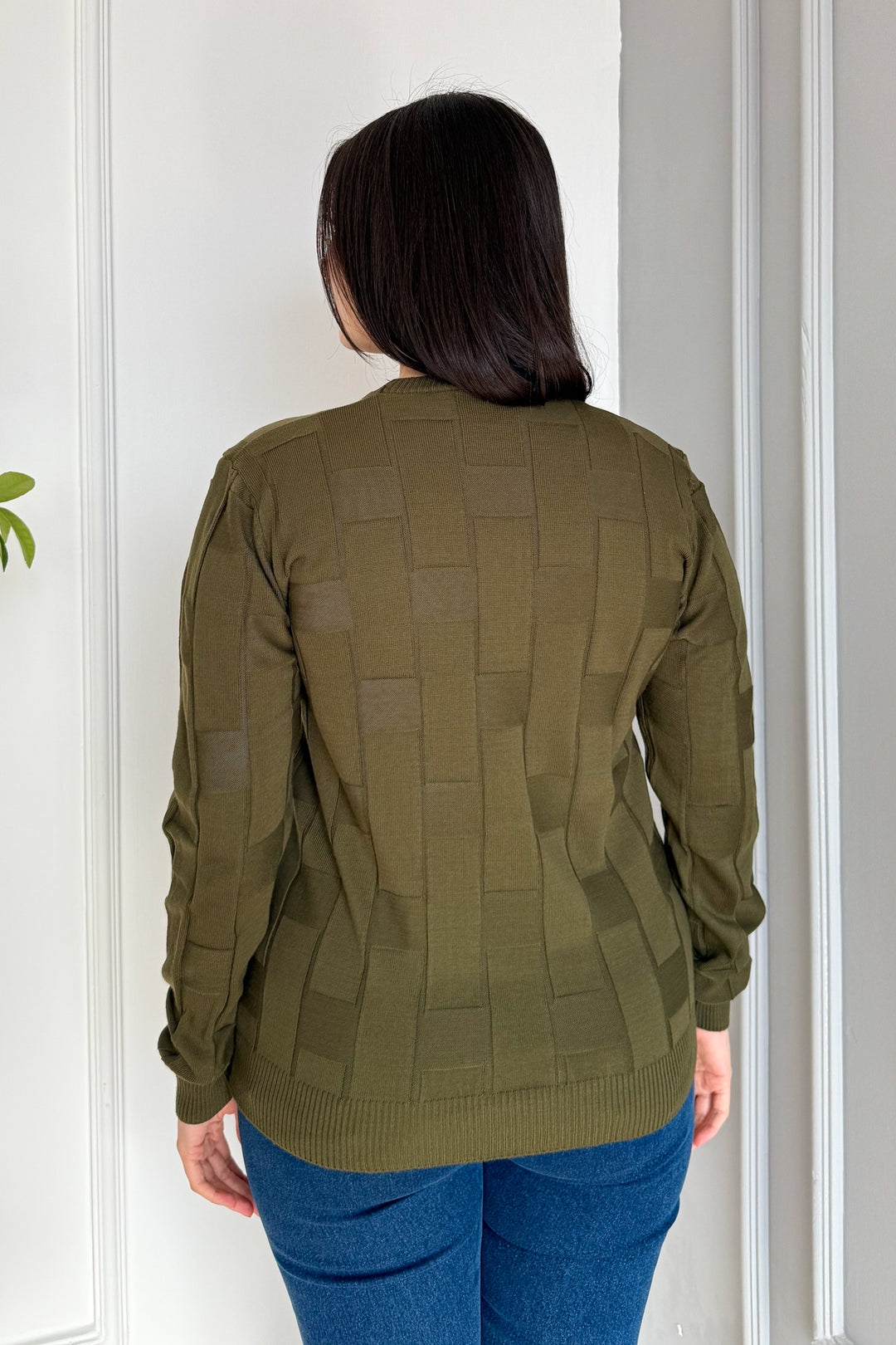 MPL Woman Square Patterned Sweater 4937 - Fort Lauderdale