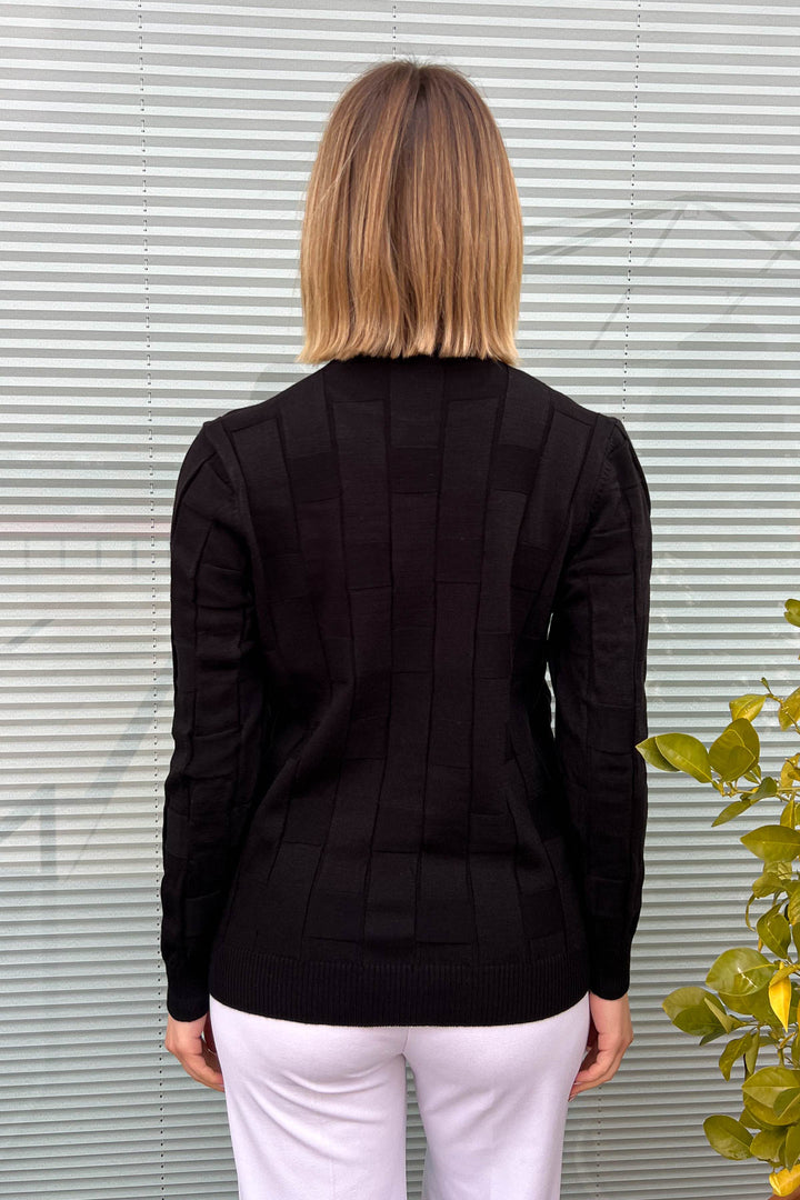 MPL Woman Square Patterned Sweater 4937 - Moortebeek