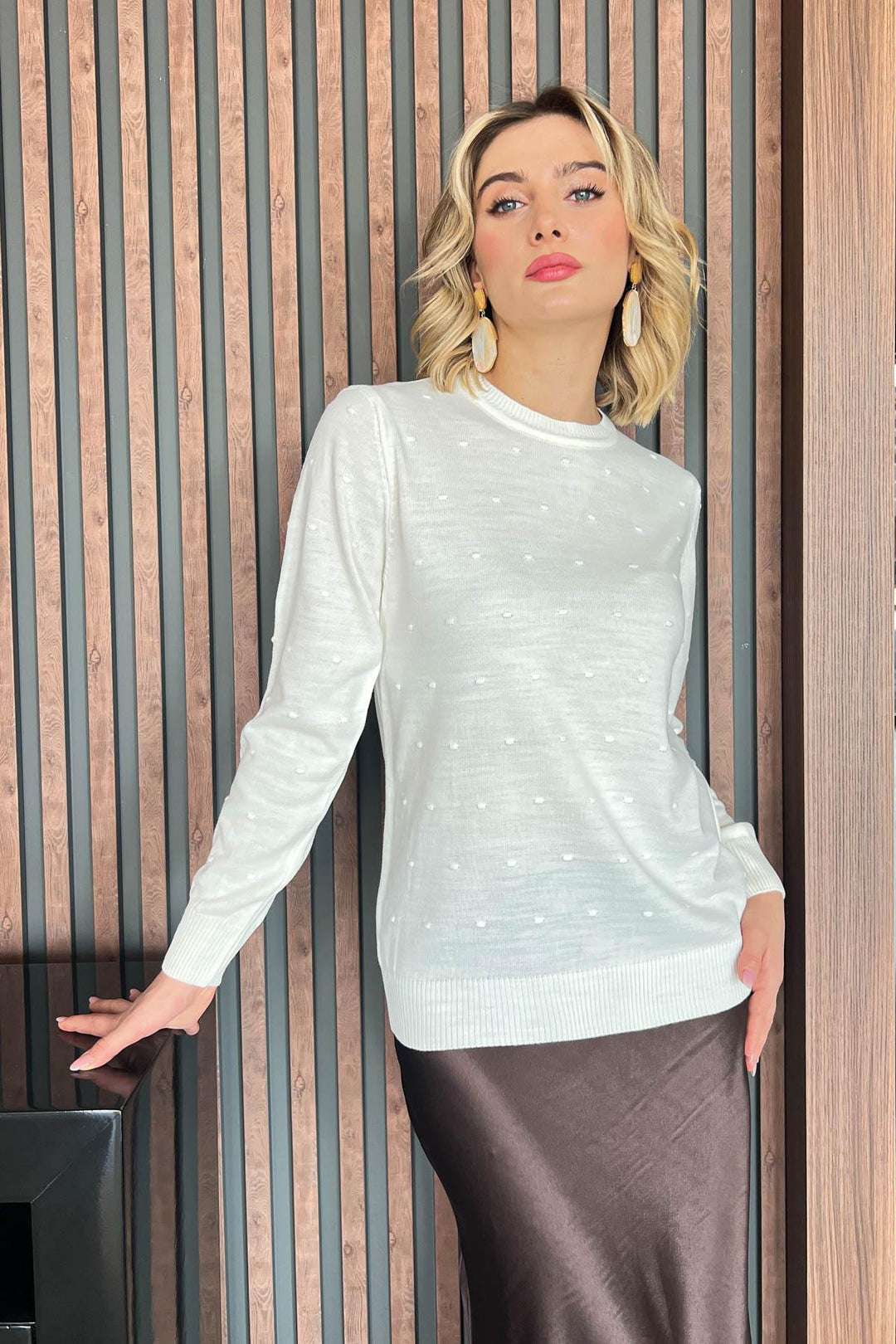 MPL Woman Pom Pom Patterned Sweater 5033 - Francisco I. Madero