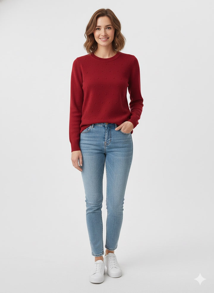 MPL Woman Pom Pom Patterned Sweater 5033 - Campobasso