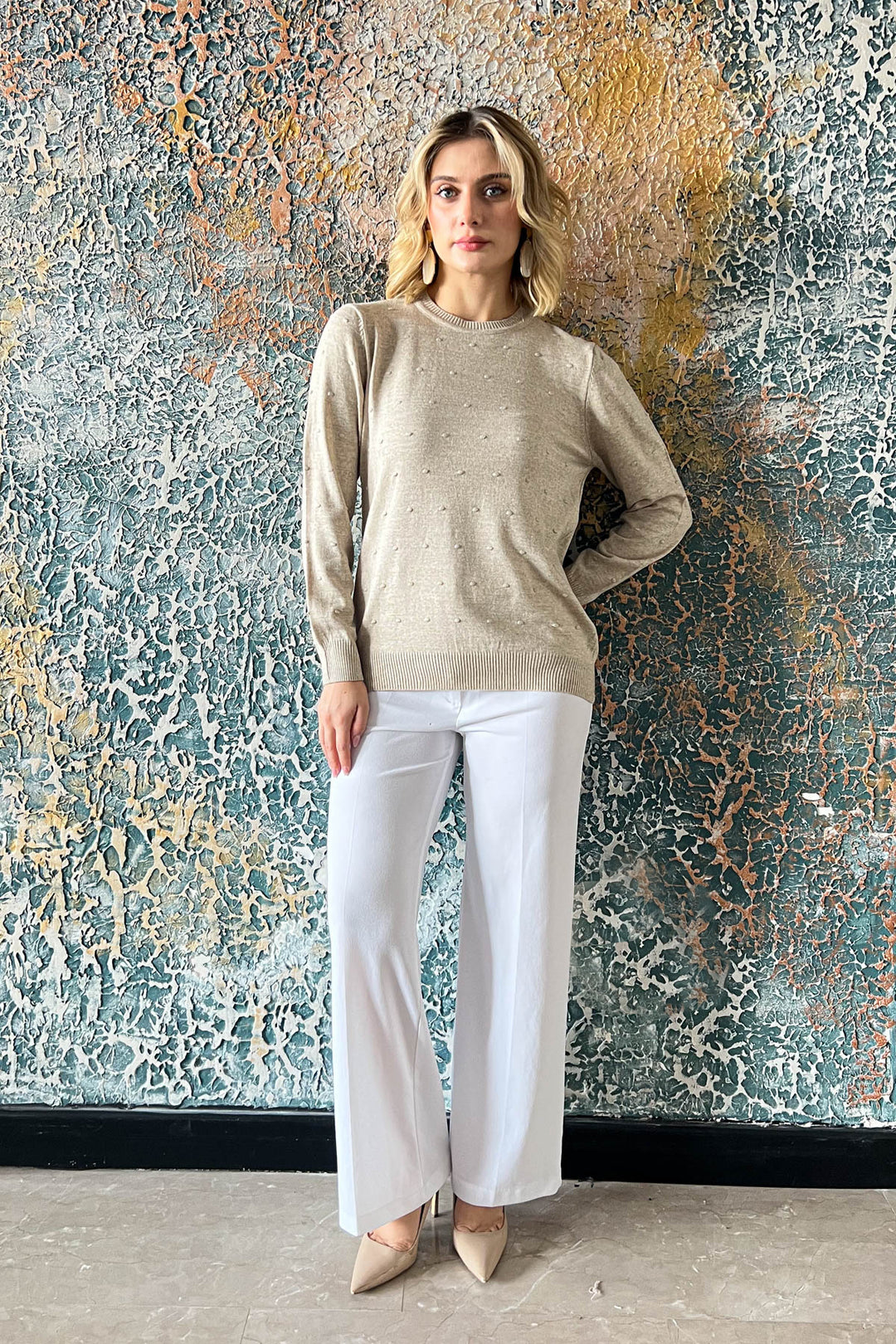 MPL Woman Pom Pom Patterned Sweater 5033 - Tauranga