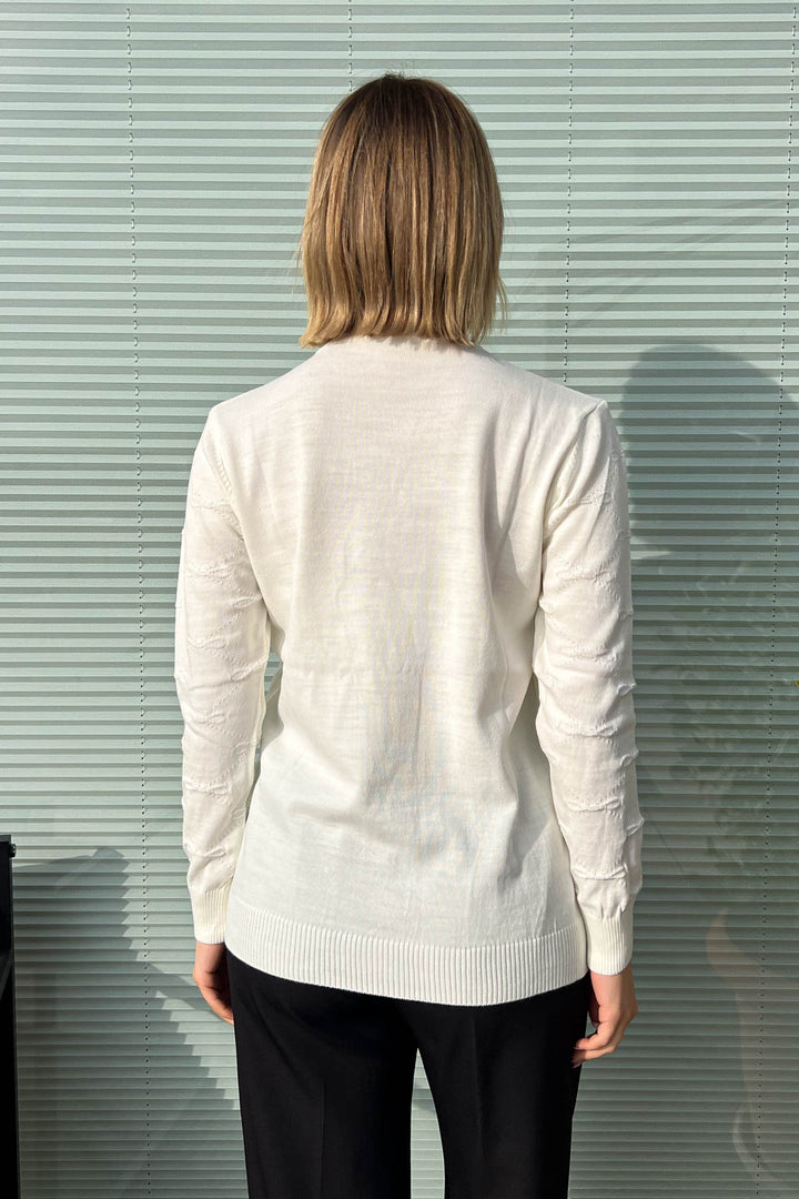 MPL Woman Bow Patterned Sweater 5192 - North Bergen