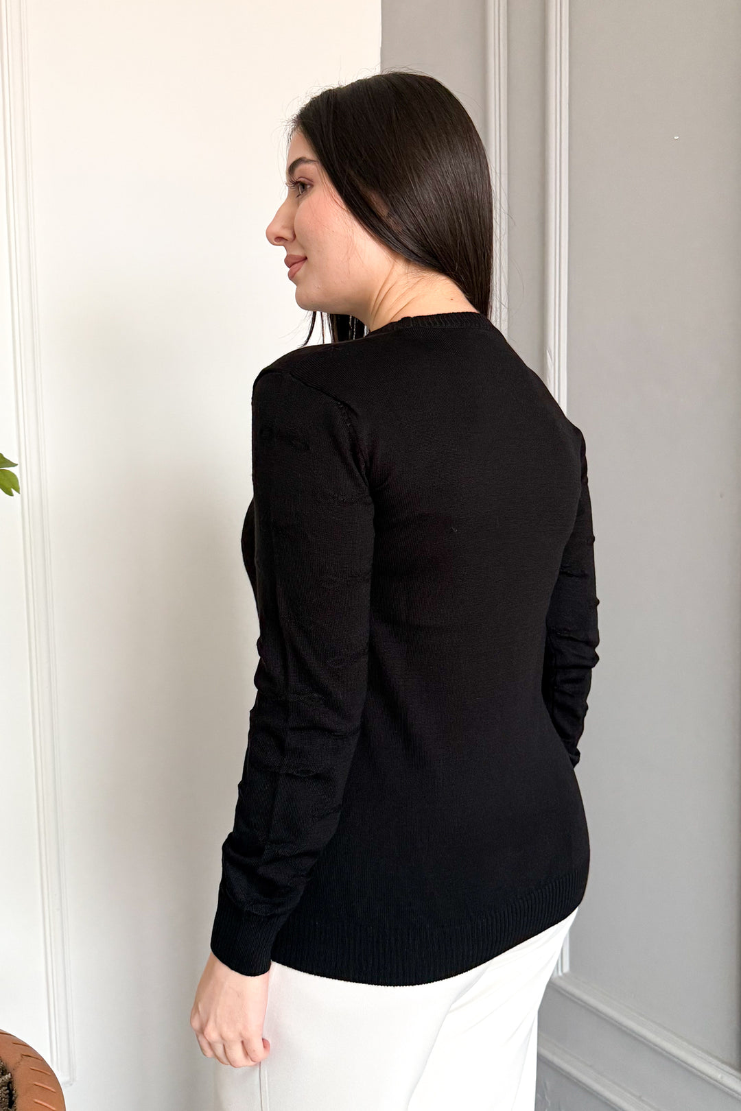 MPL Women's Bow Patterned Sweater 5192 - Rhondda
