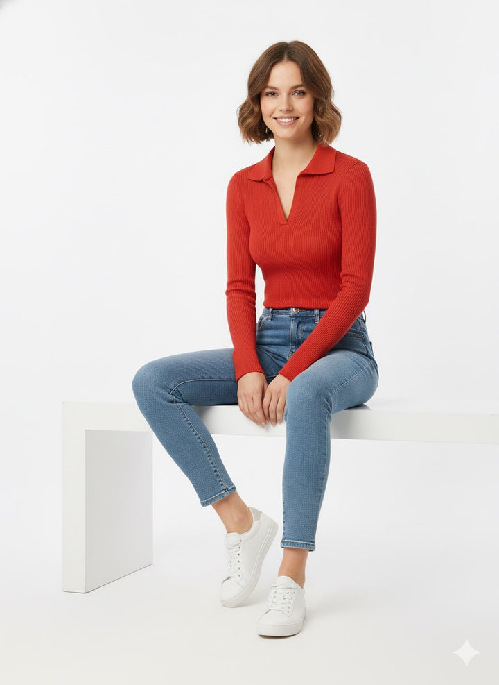 MPL Women's Polo Neck Sweater 5313 - Mesa