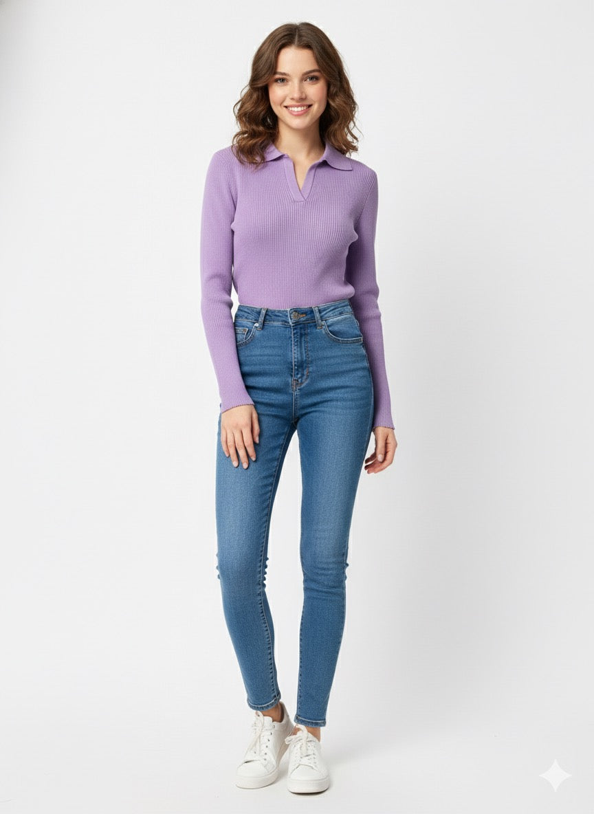 MPL Women's Polo Neck Sweater 5313 - Noisy-le-Grand