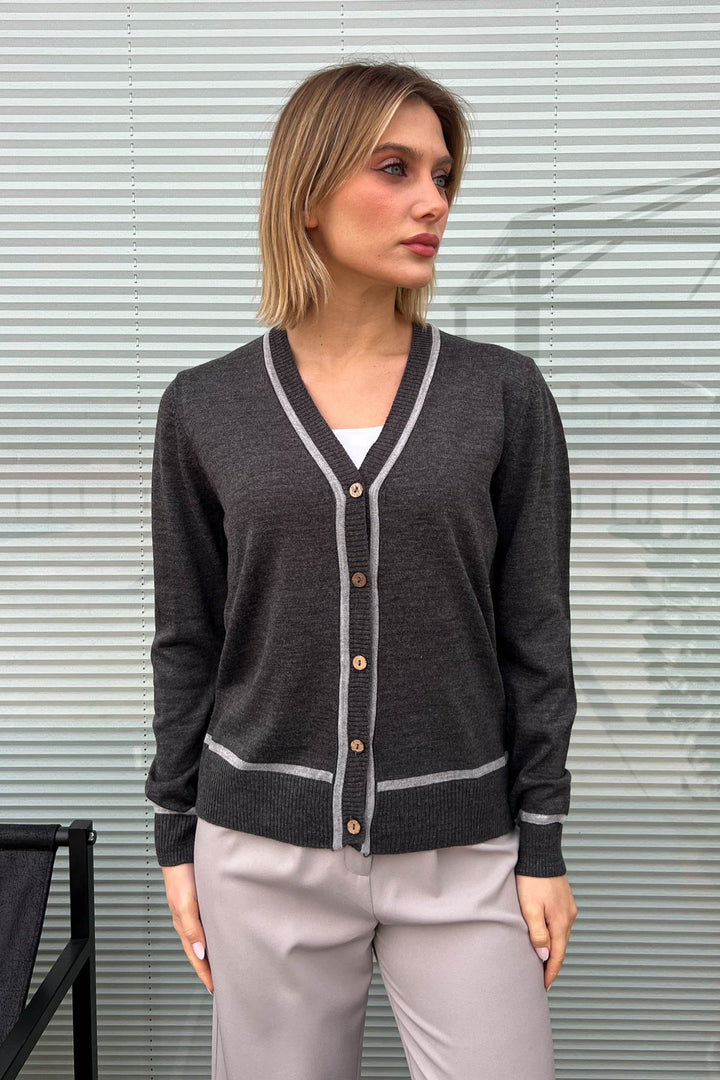 MPL Woman Cardigan with Wooden Buttons 5601 - Carpi