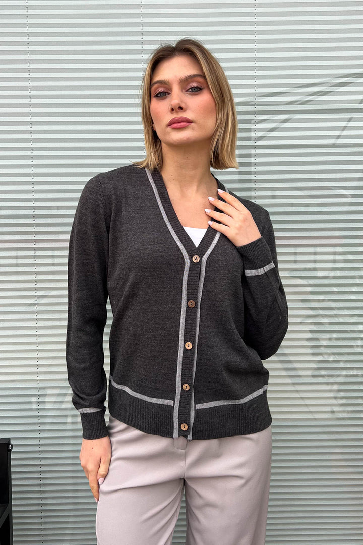 MPL Woman Cardigan with Wooden Buttons 5601 - Carpi