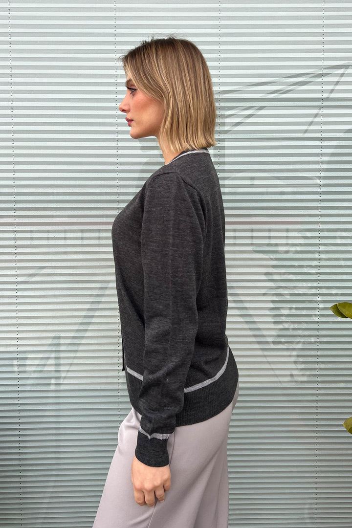 MPL Woman Cardigan with Wooden Buttons 5601 - Carpi