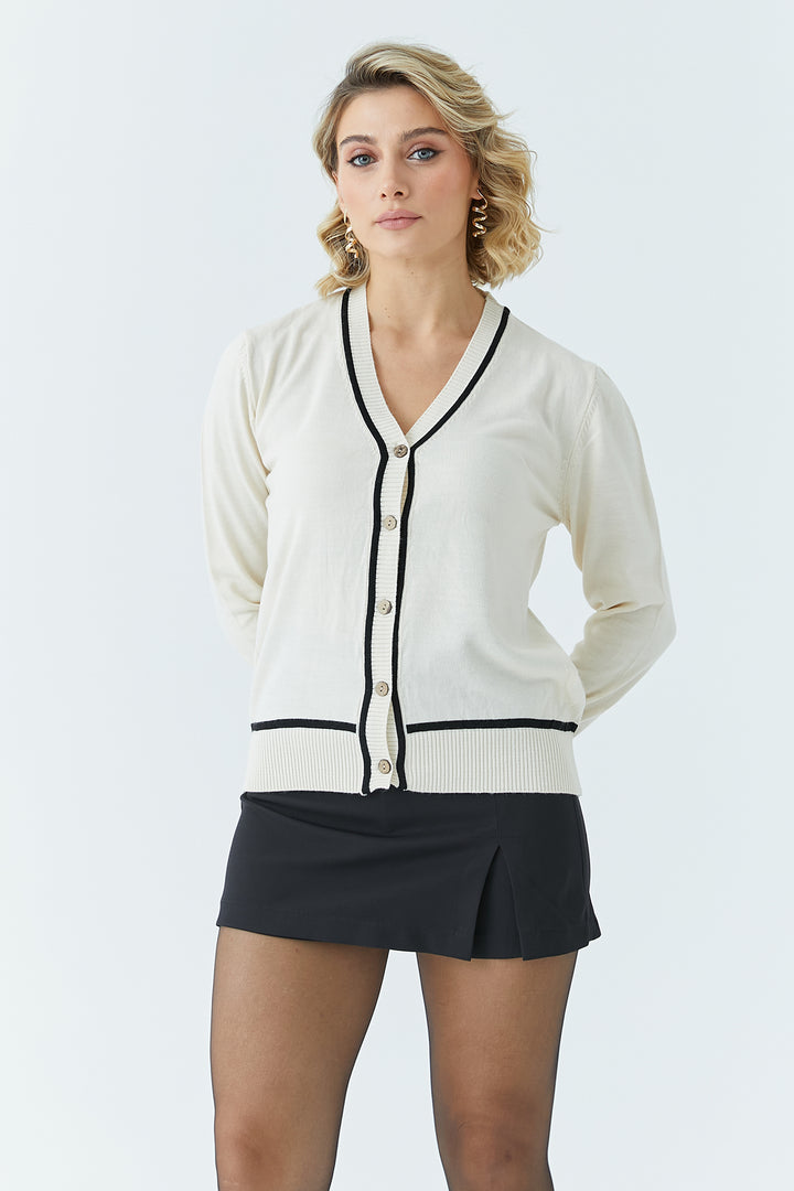 MPL Women's Buttoned Cardigan 5601 - Fondi