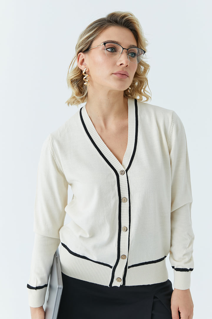 MPL Women's Buttoned Cardigan 5601 - Fondi