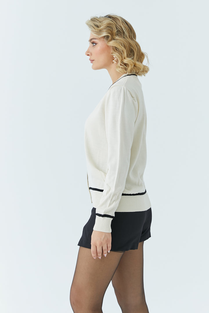MPL Women's Buttoned Cardigan 5601 - Fondi