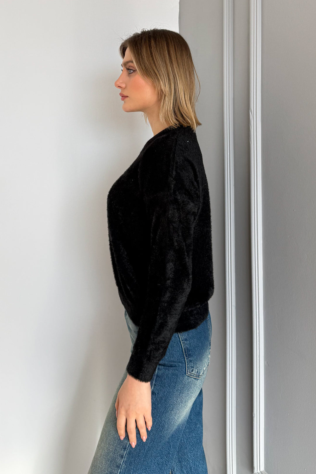 MPL Woman Bearded V Neck Sweater 5634 - Rexburg
