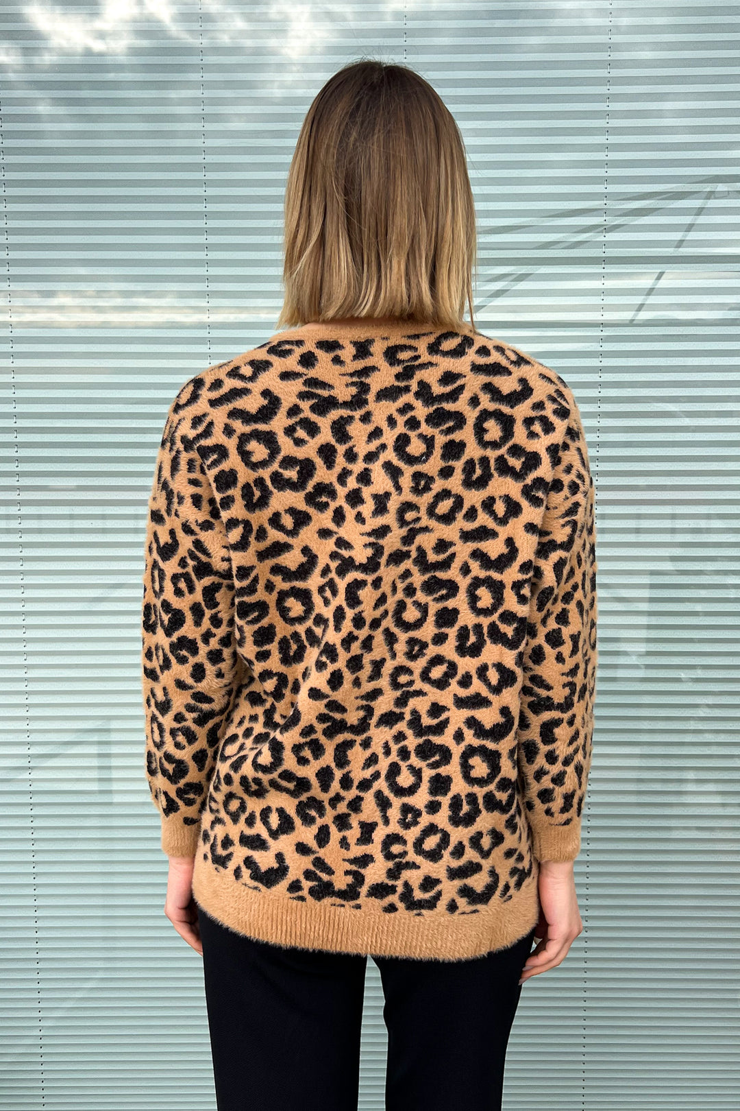 MPL Women's Leopard Pattern Soft Cardigan 5675 - Jackson
