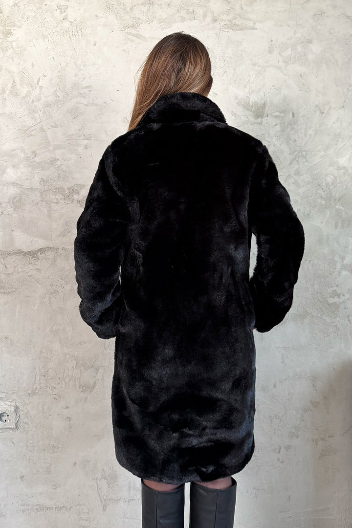 MPL Kadın Uzun Kürk Kaban 99451 - Fréjus